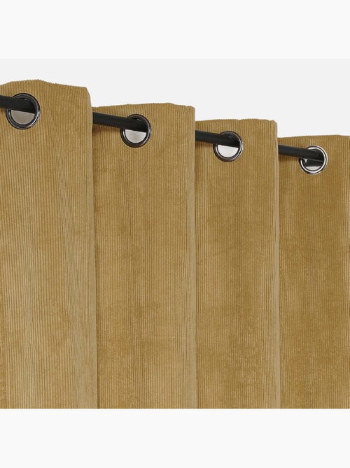 Rideau obscurcissant et isolant en velours côtelé - Kiabi