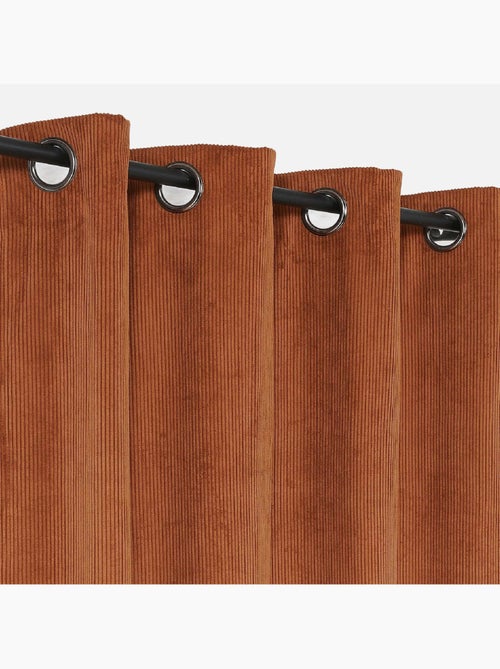 Rideau obscurcissant et isolant en velours côtelé - Kiabi