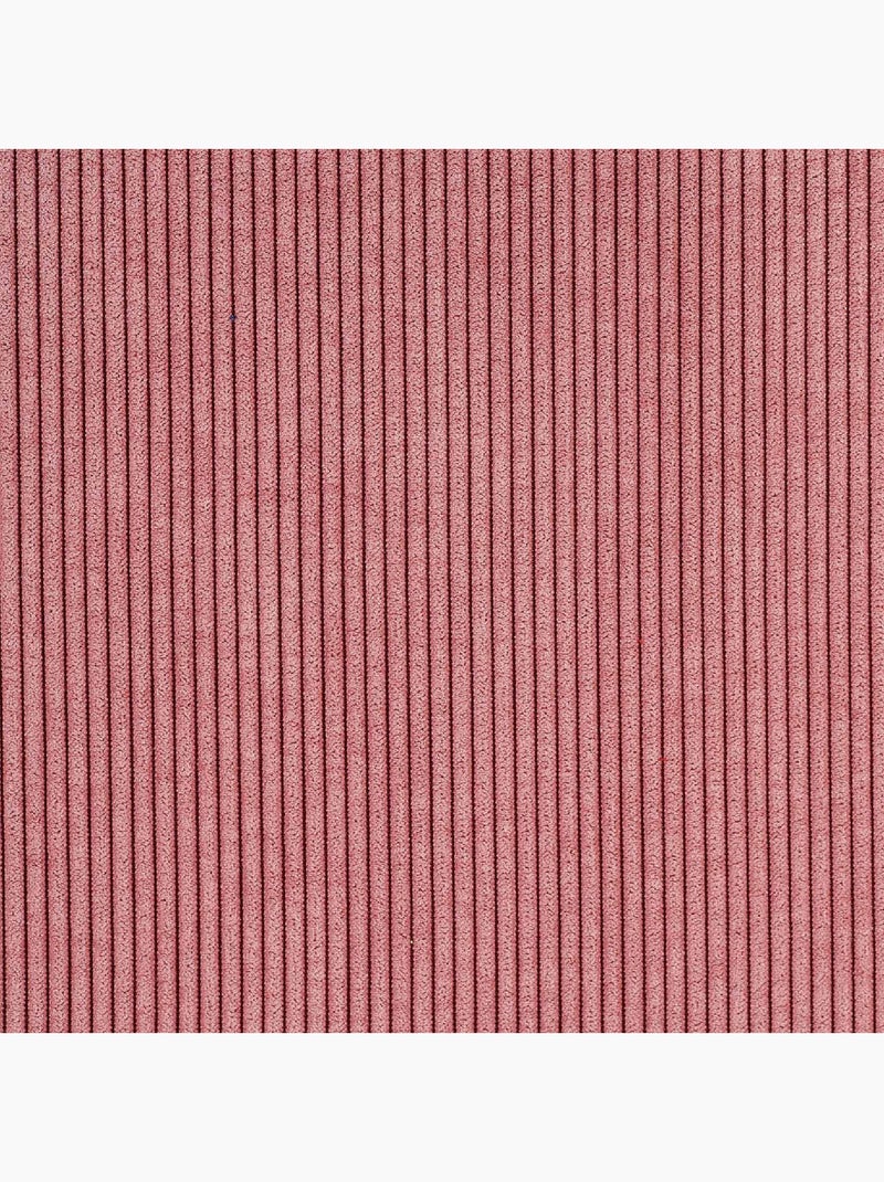 Rideau obscurcissant et isolant en velours côtelé Rose - Kiabi