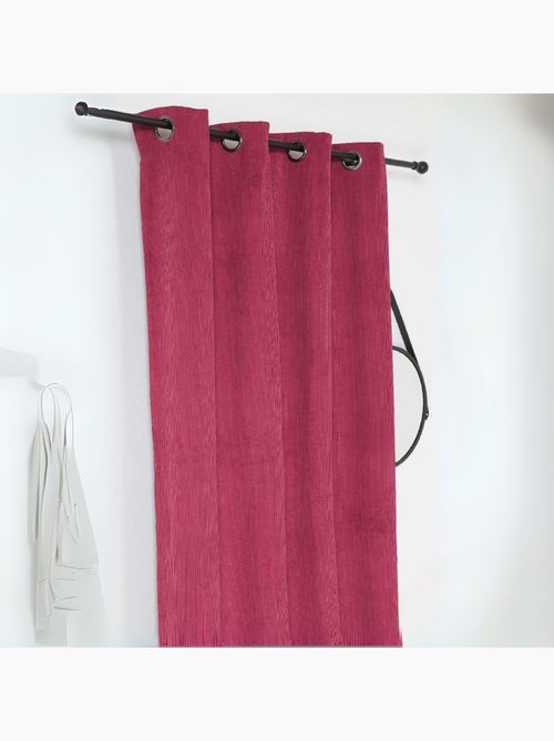 Rideau obscurcissant et isolant en velours côtelé - Kiabi