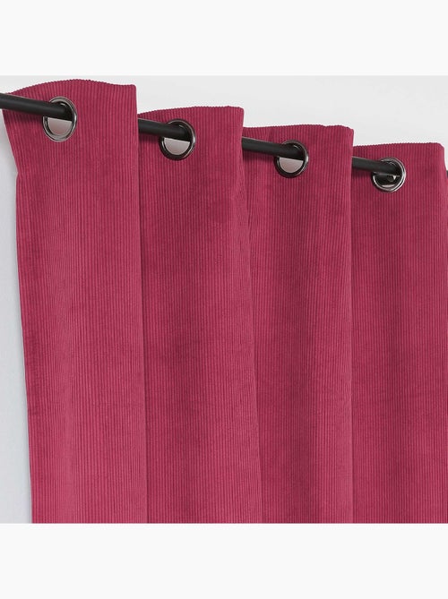 Rideau obscurcissant et isolant en velours côtelé - Kiabi