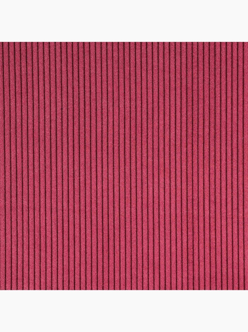 Rideau obscurcissant et isolant en velours côtelé Rose fushia - Kiabi