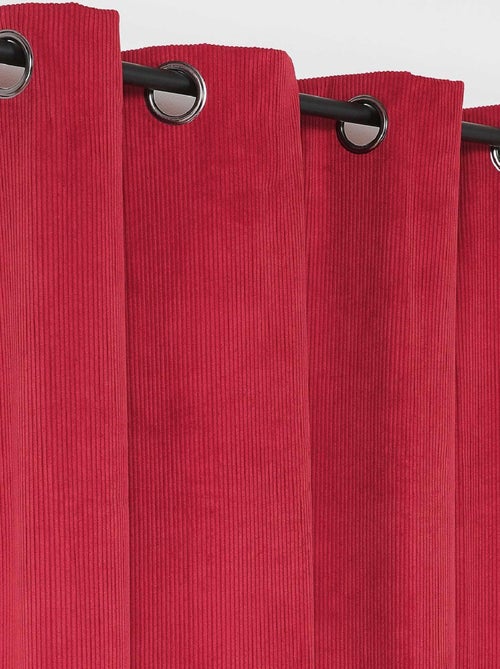 Rideau obscurcissant et isolant en velours côtelé - Kiabi