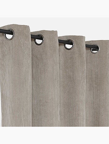 Rideau obscurcissant et isolant en velours côtelé