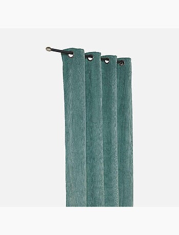 Rideau obscurcissant et isolant en velours côtelé