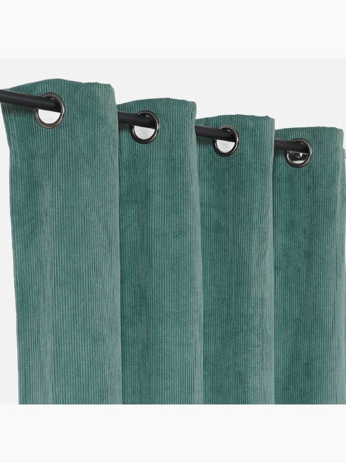 Rideau obscurcissant et isolant en velours côtelé - Kiabi