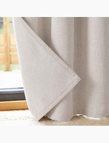 Rideau obscurcissant et thermique effet lin 140x240cm