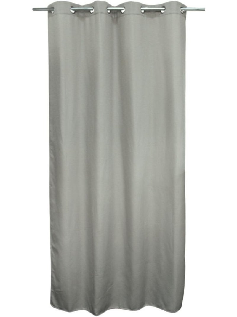 Rideau obscurcissant et thermique effet lin 140x240cm Gris - Kiabi