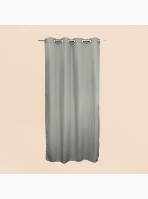 Rideau obscurcissant et thermique effet lin 140x240cm - Kiabi Rideau obscurcissant et thermique effet lin 140x240cm - Kiabi