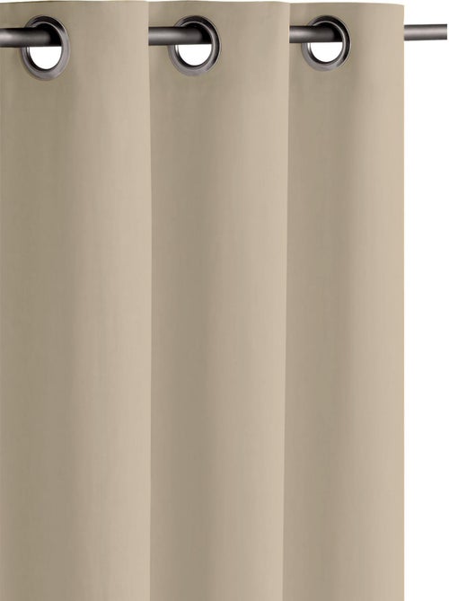 Rideau obscurcissant uni avec 8 œillets - 135x240 cm - Ficelle - Kiabi Rideau obscurcissant uni avec 8 œillets - 135x240 cm - Ficelle - Kiabi