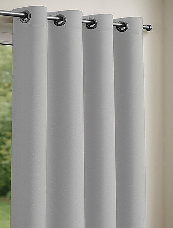 Rideau obscurcissant uni avec 8 œillets - 135x240 cm - Jaune safran