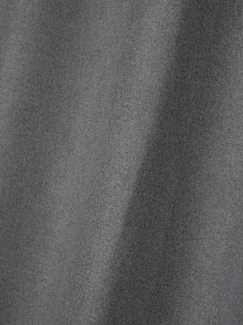 Rideau occultant  -  - Effet tweed Gris souris - Kiabi