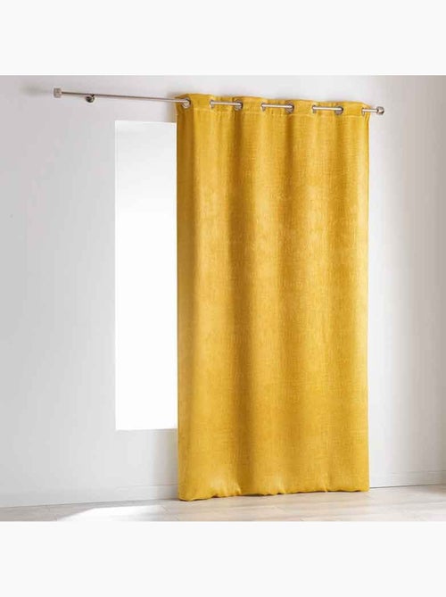 Rideau Occultant  - Effet Velours "Peau" - Kiabi