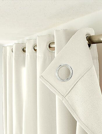 Rideau occultant 135x240 Thermique verso polaire ecru