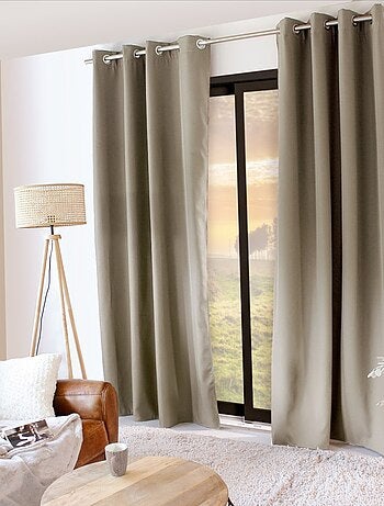 Rideau occultant 135x240 Thermique verso polaire ecru