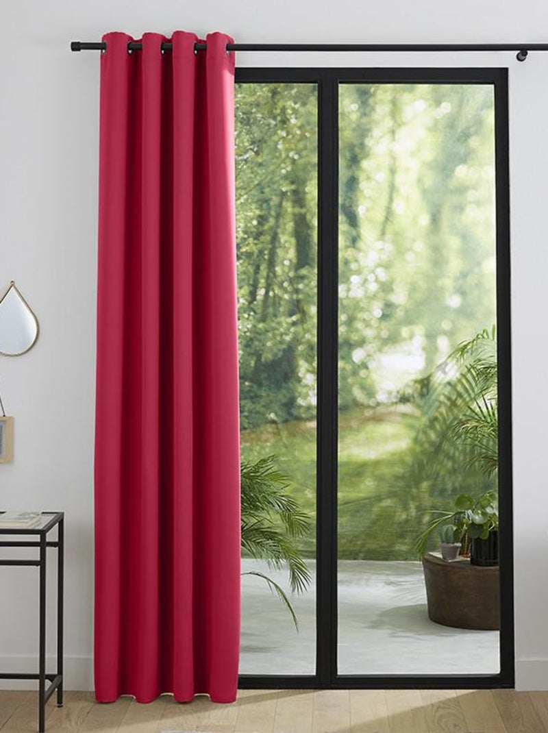 Rideau occultant 140 x 260 cm - Rouge - 1 Panneau occultant 140 x 260 cm Rouge - Kiabi