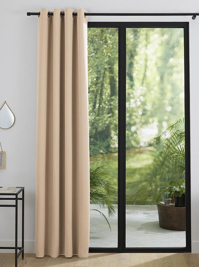 Rideau occultant 140 x 260 cm Beige - Kiabi