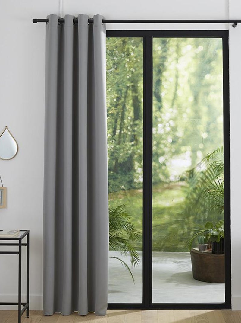 Rideau occultant 140 x 260 cm Gris clair - Kiabi