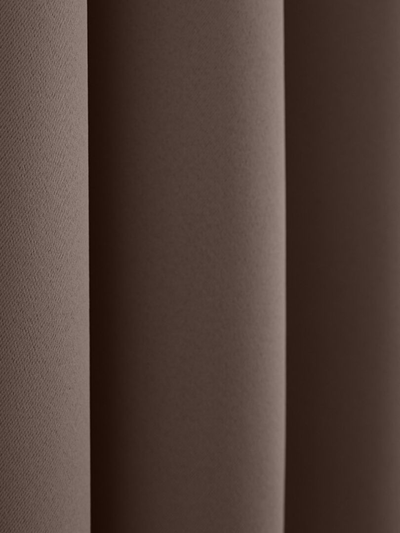 Rideau occultant 140 x 260 cm Marron chocolat - Kiabi