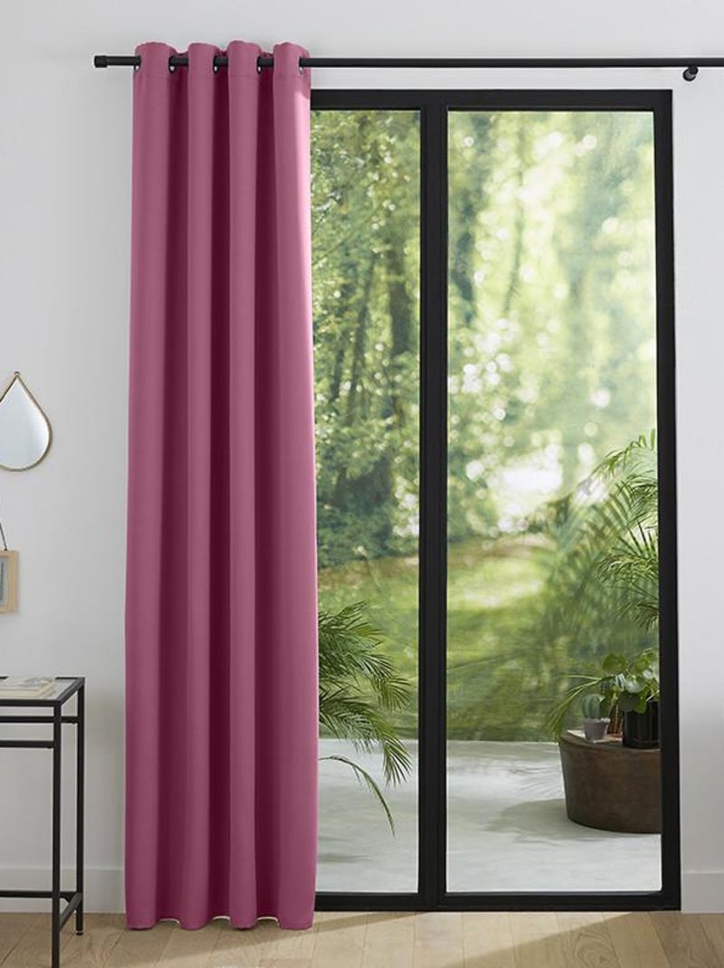 Rideau occultant 140 x 260 cm Rose pâle - Kiabi