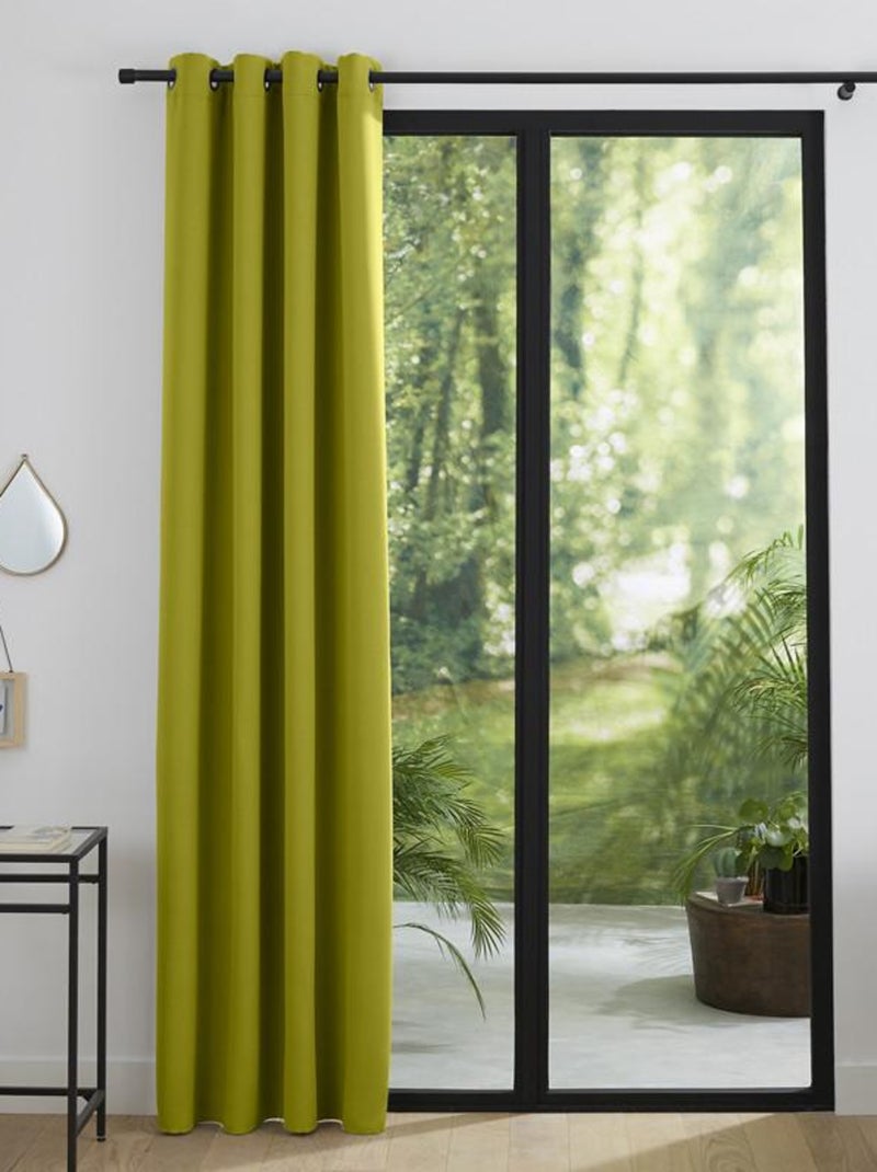 Rideau occultant 140 x 260 cm Vert anis - Kiabi