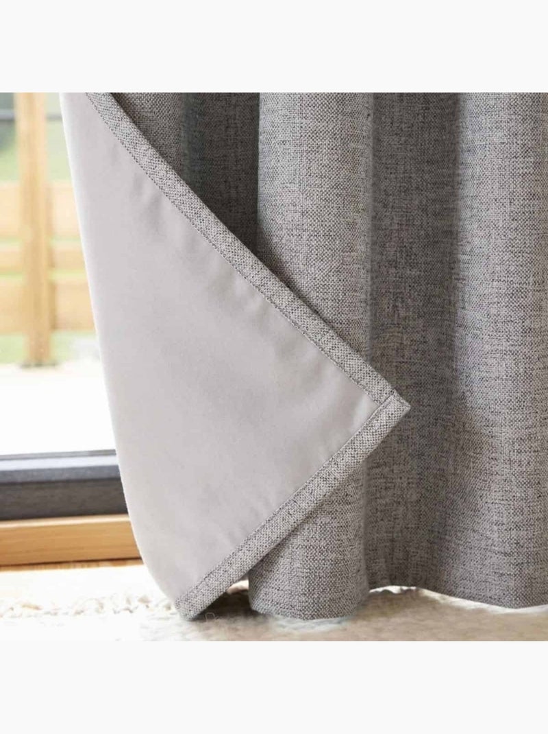 Rideau occultant 140x240cm Gris - Kiabi