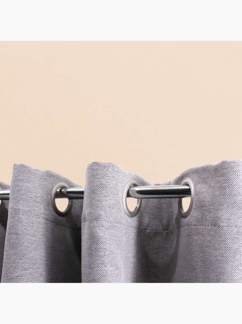Rideau occultant 140x240cm Gris - Kiabi