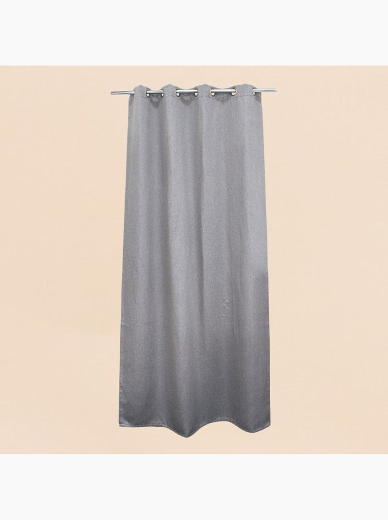 Rideau occultant  140x240cm Gris - Kiabi