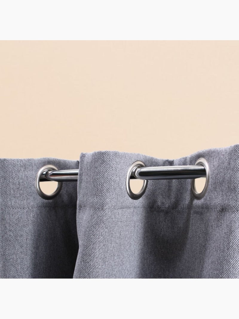 Rideau occultant  140x240cm Gris - Kiabi
