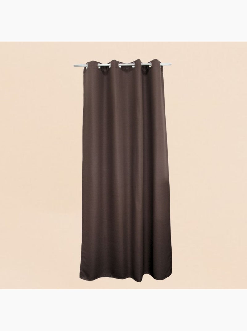 Rideau occultant 140x240cm Marron - Kiabi