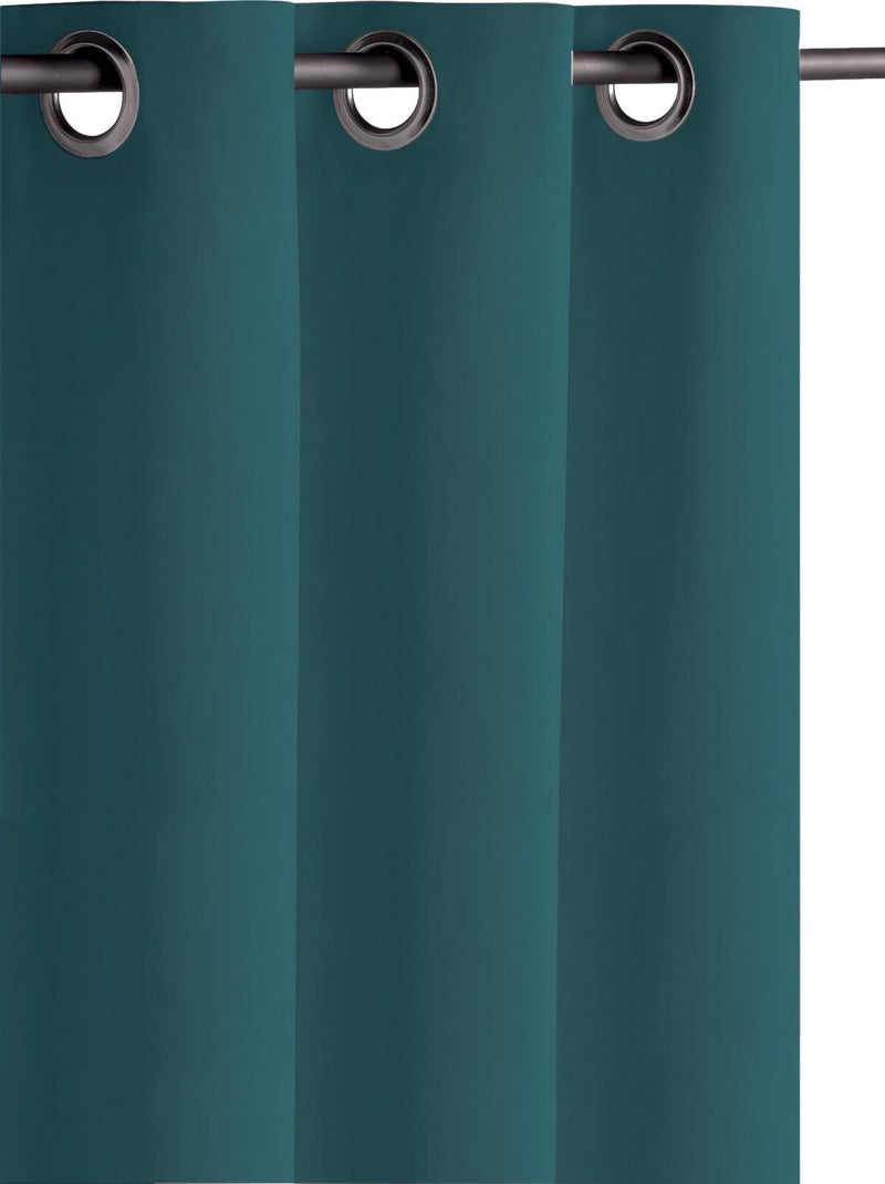Rideau occultant 140x260 cm Bleu Paon Bleu pétrole - Kiabi