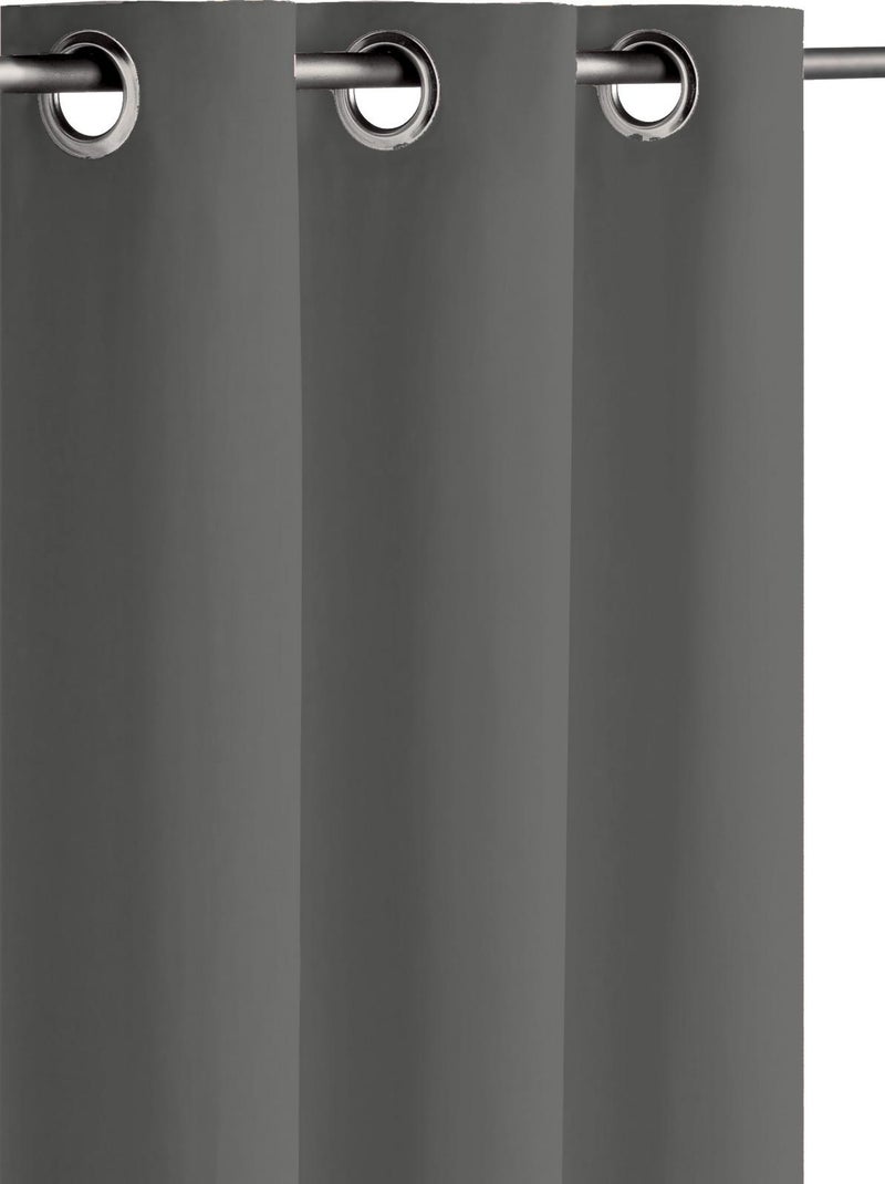 Rideau occultant 140x260 cm Gris foncé Gris foncé - Kiabi