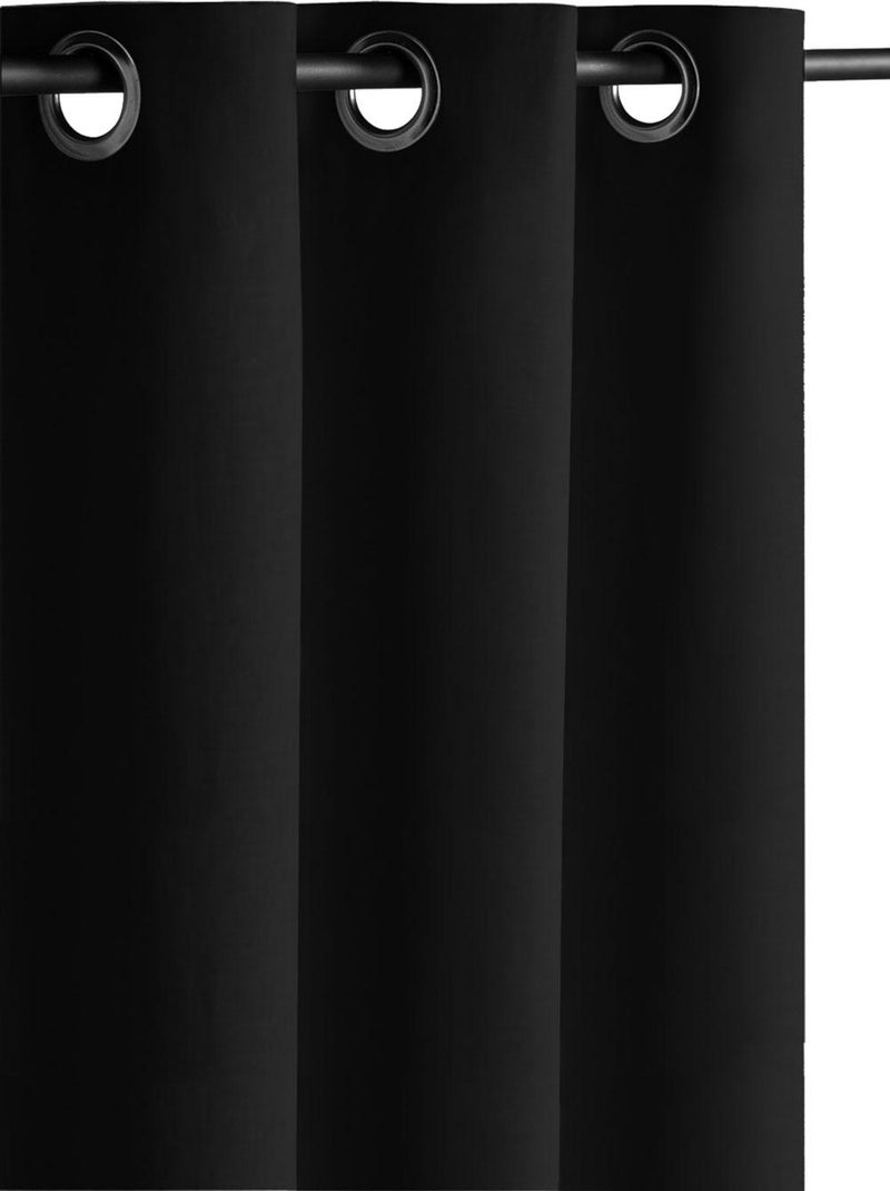 Rideau Occultant 140x260 cm Noir Noir - Kiabi