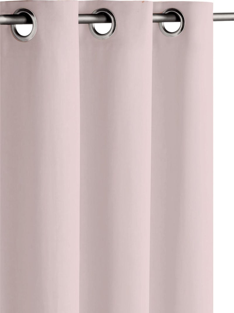 Rideau occultant 140x260 cm Rose poudré Rose - Kiabi