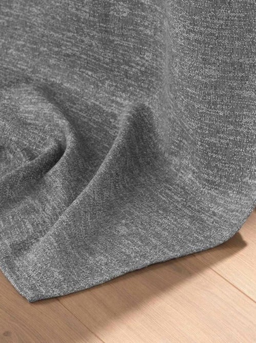 Rideau occultant 8 œillets 140x240 DUSKY Anthracite - Kiabi
