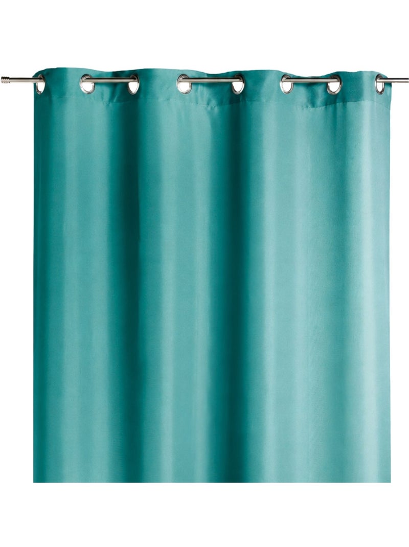 Rideau occultant 80 % uni Bleu turquoise - Kiabi