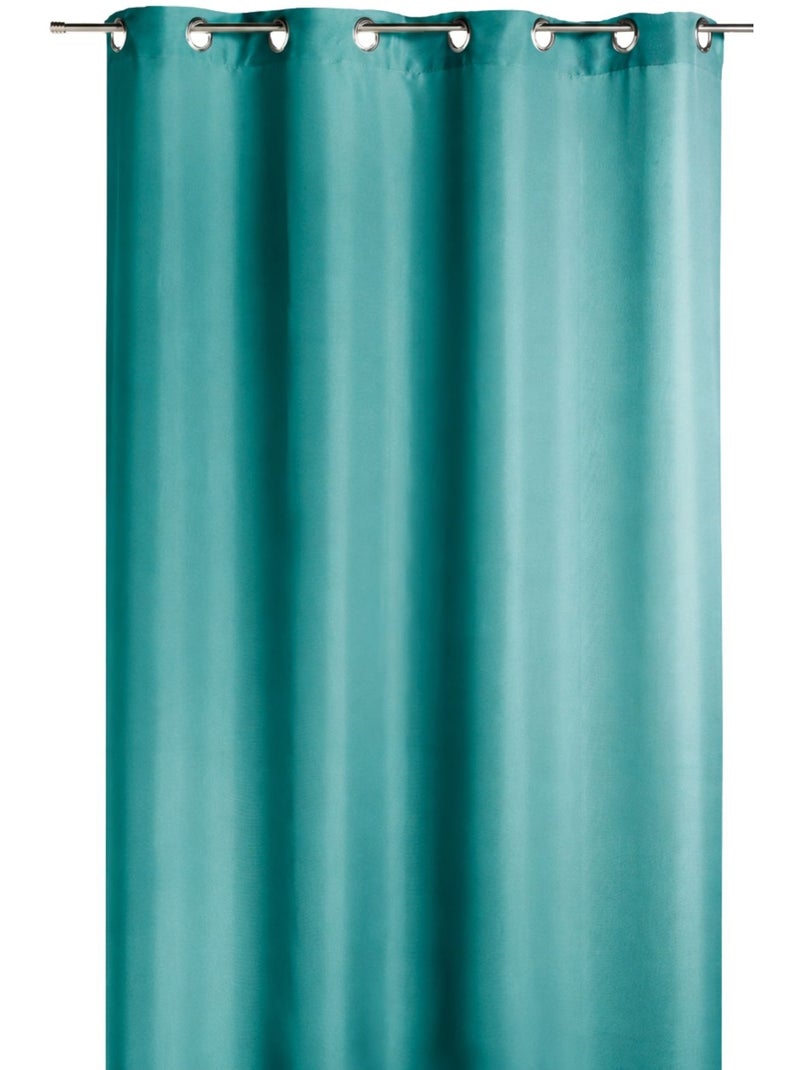 Rideau occultant 80 % uni Bleu turquoise - Kiabi