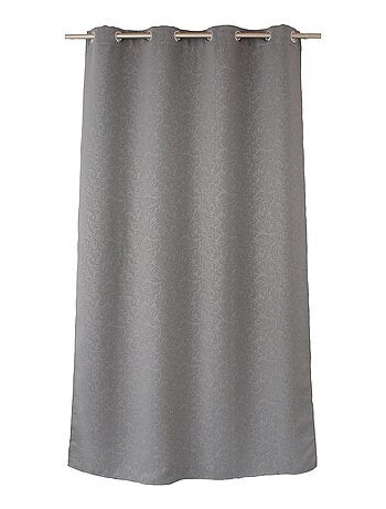 Rideau occultant à motifs tons sur tons 8 oeillets