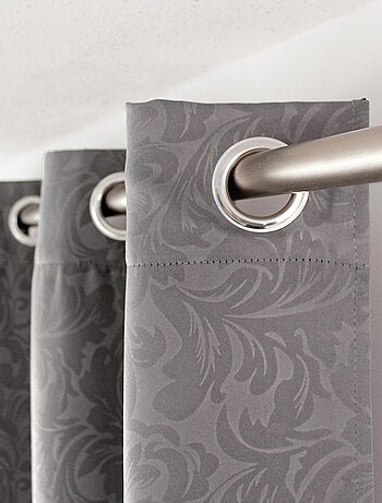 Rideau occultant à motifs tons sur tons 8 oeillets