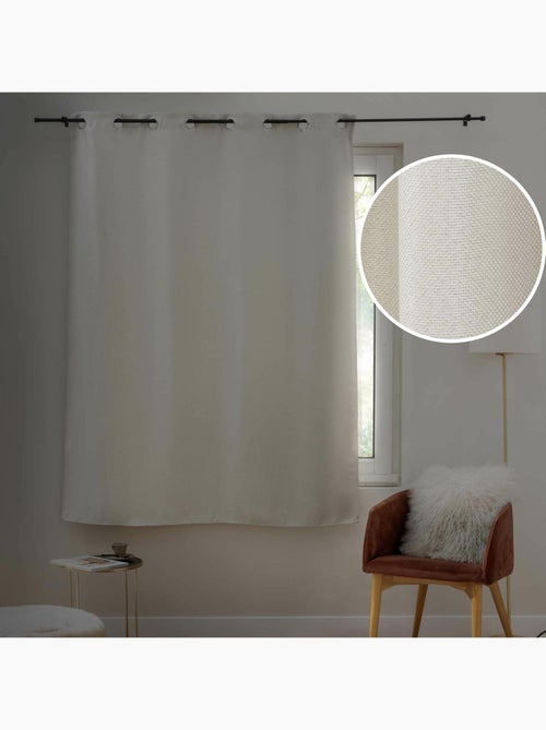 Rideau occultant à œillets - Spécial Petite hauteur - Tramina - Kiabi