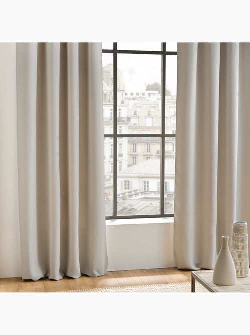 Rideau Occultant à Œillets - Uni - Occult - Kiabi