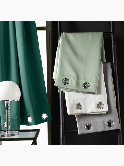 Rideau Occultant à Œillets - Uni - Occult - Kiabi