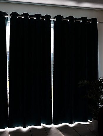 Rideau occultant à oeillets 135x250 cm TROPIC, par Soleil d'Ocre