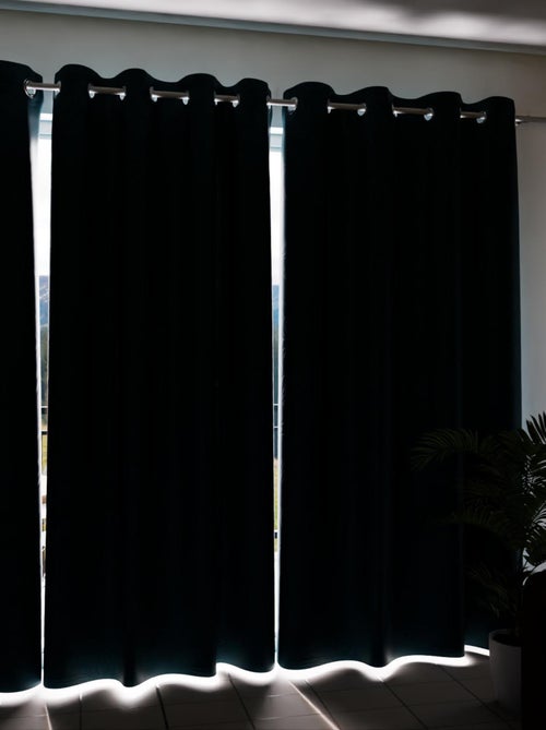 Rideau occultant à oeillets 135x250 cm TROPIC, par Soleil d'Ocre - Kiabi