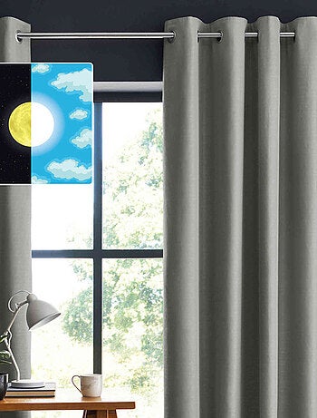 Rideau occultant à œillets (lot de 2) - Terre de Nuit