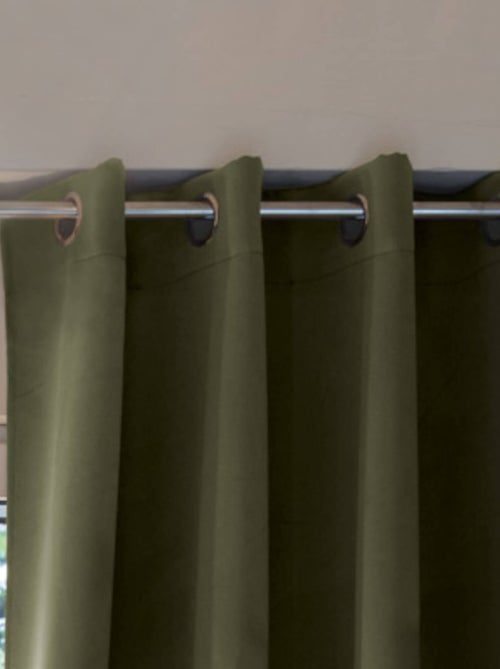 Rideau occultant à œillets (lot de 2) - Terre de Nuit - Kiabi