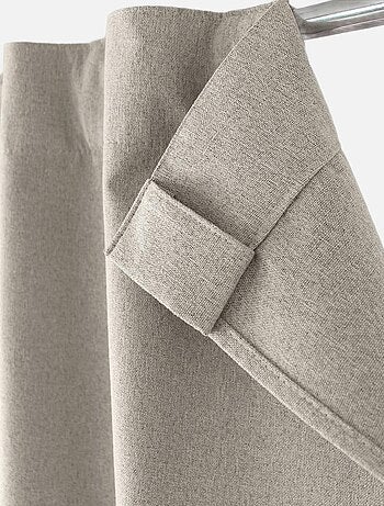 Rideau occultant aspect chambray