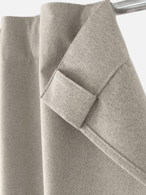 Rideau occultant aspect chambray - Kiabi