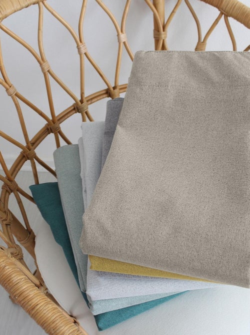 Rideau occultant aspect chambray - Kiabi