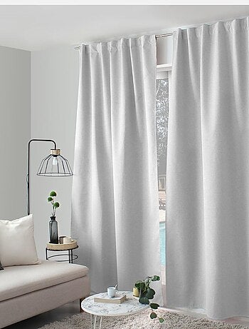 Rideau occultant aspect chambray